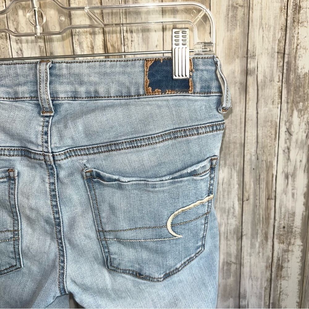 American Eagle Light Wash Stretch Short Jegging - Picture 4 of 6